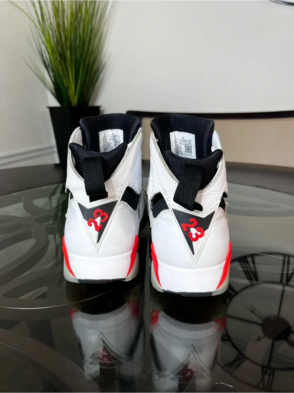 Nike Air Jordan 7 Retro White Infrared Men's Sz 9